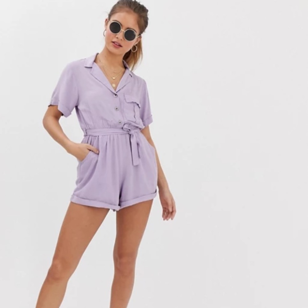ASOS Lilac Tie Romper